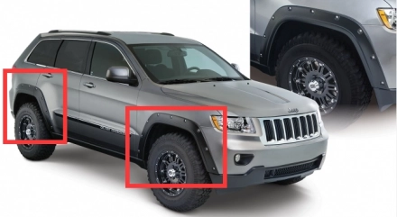 JEEP GRAND CHEROKEE 14-16 FENDER MOLDING JEEP GRAND CHEROKEE 14-16 FENDER MOLDING